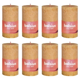 Bolsius Shine rustic candles 8 units beehive yellow 100x50 mm by Bolsius, Candles - Ref: Foro24-440795, Price: 25,42 €, Disco...