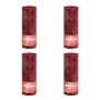 Bolsius Velas rústicas Shine 4 unidades rojo terciopelo 190x68 mm de Bolsius, Velas - Ref: Foro24-440847, Precio: 25,00 €, De...