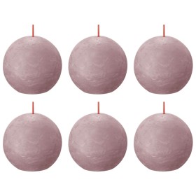 Bolsius Shine rustic ball candles 6 units ash pink 76x71 mm by Bolsius, Candles - Ref: Foro24-440861, Price: 24,90 €, Discoun...