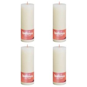 Bolsius Rustic Candles Shine 4 units soft pearl 190x68 mm by Bolsius, Candles - Ref: Foro24-440838, Price: 27,24 €, Discount: %