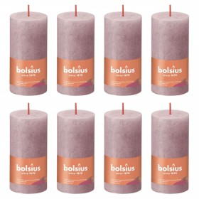 Bolsius Velas rústicas Shine 8 unidades rosa ceniza 100x50 mm de Bolsius, Velas - Ref: Foro24-440801, Precio: 29,99 €, Descue...