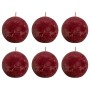 Bolsius Shine rustic ball candles 6 units red velvet 76x71 mm by Bolsius, Candles - Ref: Foro24-440862, Price: 29,54 €, Disco...