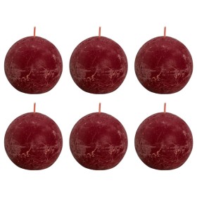 Bolsius Velas de bola rústicas Shine 6 unidades rojo velvet 76x71 mm de Bolsius, Velas - Ref: Foro24-440862, Precio: 29,54 €,...