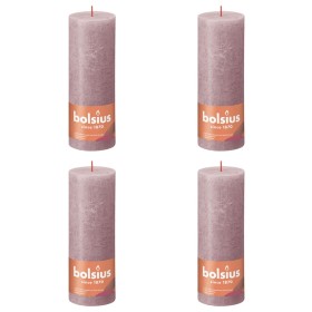 Bolsius Velas rústicas Shine 4 unidades rosa ceniza 190x68 mm de Bolsius, Velas - Ref: Foro24-440846, Precio: 26,95 €, Descue...