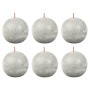 Bolsius Shine rustic ball candles 6 units gray 76x71 mm by Bolsius, Candles - Ref: Foro24-440856, Price: 26,21 €, Discount: %