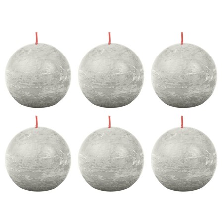 Bolsius Shine rustic ball candles 6 units gray 76x71 mm by Bolsius, Candles - Ref: Foro24-440856, Price: 26,21 €, Discount: %