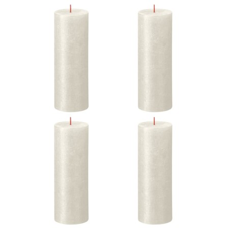 Bolsius Velas rústicas Shimmer 4 unidades marfil 190x68 mm de Bolsius, Velas - Ref: Foro24-440891, Precio: 28,91 €, Descuento: %