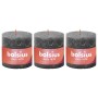 Bolsius Velas rústicas Shine 3 unidades gris oscuro 100x100 mm de Bolsius, Velas - Ref: Foro24-440877, Precio: 26,17 €, Descu...