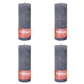 Bolsius Shine rustic candles 4 units twilight blue 190x68 mm by Bolsius, Candles - Ref: Foro24-440850, Price: 22,17 €, Discou...