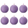 Bolsius Velas de bola rústicas Shine 6 unidades morado 76x71 mm de Bolsius, Velas - Ref: Foro24-440863, Precio: 21,43 €, Desc...