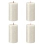 Bolsius Velas rústicas Shimmer 4 unidades marfil 130x68 mm de Bolsius, Velas - Ref: Foro24-440885, Precio: 28,80 €, Descuento: %