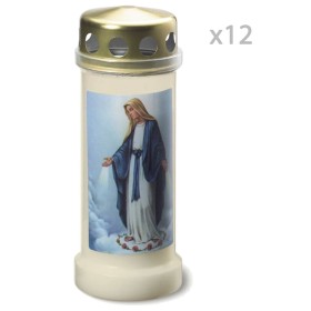 Bolsius Cemetery candles with lid 12 units No 6 transparent by Bolsius, Candles - Ref: Foro24-440916, Price: 59,11 €, Discoun...