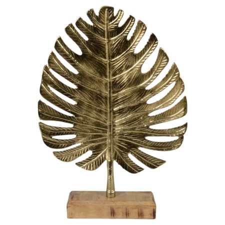 Lesli Living Decorative leaf on gold support by Lesli Living, Decorative plates - Ref: Foro24-441266, Price: 36,97 €, Discoun...