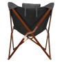 Lesli Living Butterfly Chair gray and brown 73x85x95 cm by Lesli Living, camping furniture - Ref: Foro24-441273, Price: 159,2...