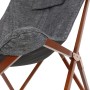 Lesli Living Butterfly Chair gray and brown 73x85x95 cm by Lesli Living, camping furniture - Ref: Foro24-441273, Price: 159,2...