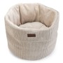 Designed by Lotte Light gray ribbed cat basket 50x35 cm by Designed by Lotte, Cat beds - Ref: Foro24-441352, Price: 91,32 €, ...