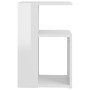 Glossy white plywood side table 36x30x56 cm by vidaXL, Side tables - Ref: Foro24-802999, Price: 33,99 €, Discount: %