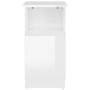 Glossy white plywood side table 36x30x56 cm by vidaXL, Side tables - Ref: Foro24-802999, Price: 33,99 €, Discount: %