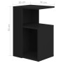 Black plywood side table 36x30x56 cm by vidaXL, Side tables - Ref: Foro24-802994, Price: 30,09 €, Discount: %