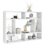 Glossy white plywood wall shelf 75x16x55 cm by vidaXL, Shelves and shelves - Ref: Foro24-803008, Price: 41,44 €, Discount: %