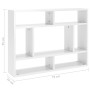 Glossy white plywood wall shelf 75x16x55 cm by vidaXL, Shelves and shelves - Ref: Foro24-803008, Price: 41,44 €, Discount: %