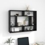 Black plywood wall shelf 75x16x55 cm by vidaXL, Shelves and shelves - Ref: Foro24-803003, Price: 38,59 €, Discount: %