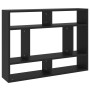 Black plywood wall shelf 75x16x55 cm by vidaXL, Shelves and shelves - Ref: Foro24-803003, Price: 38,59 €, Discount: %