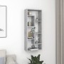 Concrete gray plywood wall shelf 36x16x90 cm by vidaXL, Shelves and shelves - Ref: Foro24-803015, Price: 34,92 €, Discount: %