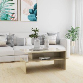 Plywood oak-colored coffee table 90x60x42.5 cm by vidaXL, Coffee table - Ref: Foro24-803257, Price: 53,99 €, Discount: %