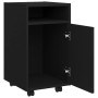 Auxiliary wardrobe on black plywood wheels 33x38x60 cm by vidaXL, Lockers and storage cabinets - Ref: Foro24-803048, Price: 4...