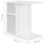 Weißer Beistelltisch aus Sperrholz, 50x30x50 cm von vidaXL, Seitentische - Ref: Foro24-803020, Preis: 34,42 €, Rabatt: %