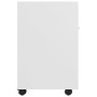 Auxiliary wardrobe on wheels white plywood 33x38x60 cm by vidaXL, Lockers and storage cabinets - Ref: Foro24-803047, Price: 5...