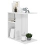 Glossy white plywood side table 50x30x50 cm by vidaXL, Side tables - Ref: Foro24-803026, Price: 30,95 €, Discount: %