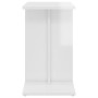 Glossy white plywood side table 50x30x50 cm by vidaXL, Side tables - Ref: Foro24-803026, Price: 30,95 €, Discount: %