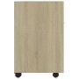 Auxiliary wardrobe with oak-colored plywood wheels 33x38x60 cm by vidaXL, Lockers and storage cabinets - Ref: Foro24-803050, ...