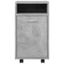 Concrete gray plywood auxiliary wardrobe on wheels 33x38x60 cm by vidaXL, Lockers and storage cabinets - Ref: Foro24-803051, ...