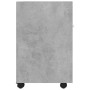 Concrete gray plywood auxiliary wardrobe on wheels 33x38x60 cm by vidaXL, Lockers and storage cabinets - Ref: Foro24-803051, ...