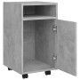 Concrete gray plywood auxiliary wardrobe on wheels 33x38x60 cm by vidaXL, Lockers and storage cabinets - Ref: Foro24-803051, ...