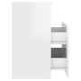 Mesita de noche blanco brillante 50x32x60cm de vidaXL, Mesitas de noche - Ref: Foro24-803284, Precio: 90,04 €, Descuento: %