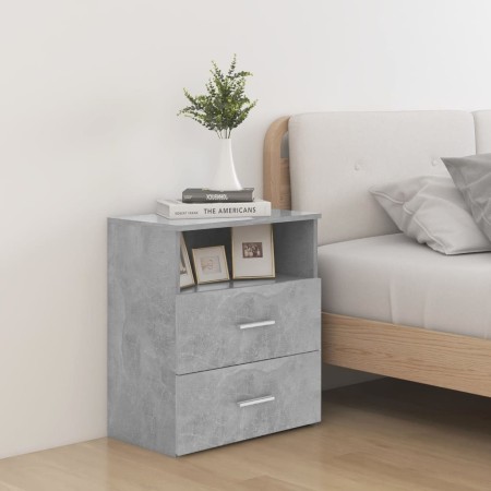 Bedside tables 2 units gray concrete 50x32x60 cm by vidaXL, Nightstands - Ref: Foro24-803281, Price: 116,04 €, Discount: %