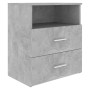 Bedside tables 2 units gray concrete 50x32x60 cm by vidaXL, Nightstands - Ref: Foro24-803281, Price: 116,04 €, Discount: %