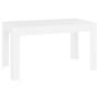 White plywood dining table 140x74.5x76 cm by vidaXL, Kitchen and dining tables - Ref: Foro24-804202, Price: 83,22 €, Discount: %