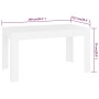 White plywood dining table 140x74.5x76 cm by vidaXL, Kitchen and dining tables - Ref: Foro24-804202, Price: 83,22 €, Discount: %