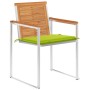 Garden chairs and cushions 4 units solid acacia wood by vidaXL, Garden chairs - Ref: Foro24-3078481, Price: 507,70 €, Discoun...