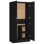 Armario de madera contrachapada negro 82,5x51,5x180 cm de vidaXL, Armarios roperos - Ref: Foro24-803435, Precio: 165,99 €, De...