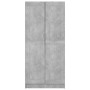 Armario de madera contrachapada gris hormigón 82,5x51,5x180 cm de vidaXL, Armarios roperos - Ref: Foro24-803438, Precio: 145,...