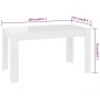 Glossy white chipboard dining table 140x74.5x76 cm by vidaXL, Kitchen and dining tables - Ref: Foro24-804208, Price: 121,40 €...