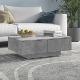 Concrete gray engineered wood coffee table 90x60x31 cm by vidaXL, Coffee table - Ref: Foro24-804179, Price: 99,83 €, Discount: %