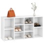 Banco zapatero de madera contrachapada blanco 103x30x54,5 cm de vidaXL, Zapateros y organizadores de calzado - Ref: Foro24-80...