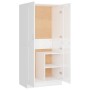 Armario madera contrachapada blanco brillante 82,5x51,5x180 cm de vidaXL, Armarios roperos - Ref: Foro24-803440, Precio: 161,...